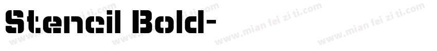 Stencil Bold字体转换